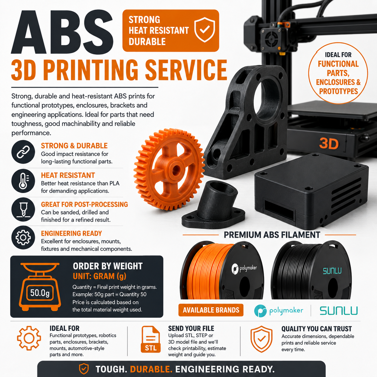 3D printing Service ABS