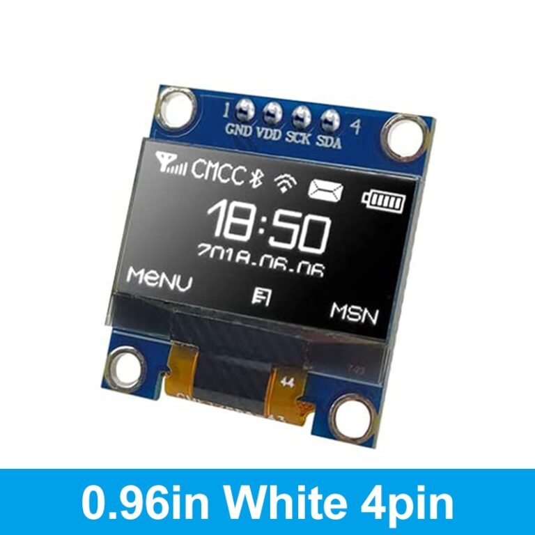 0.96" White OLED Display Module - I2C