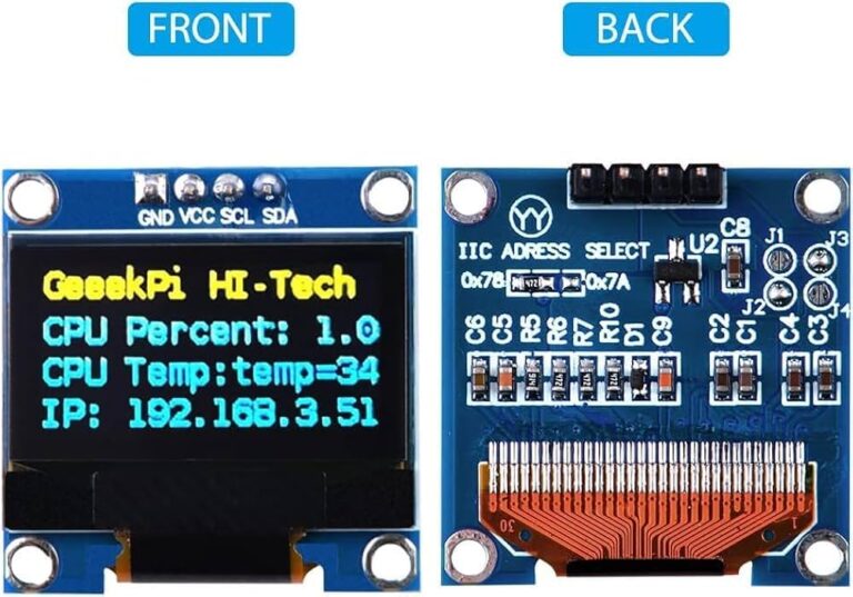 0.96" Yellow-Blue OLED Display - I2C Dual Color