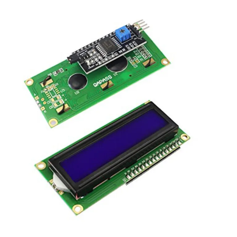 16x2 I2C LCD Module Display for Arduino Blue for Embedded Projects