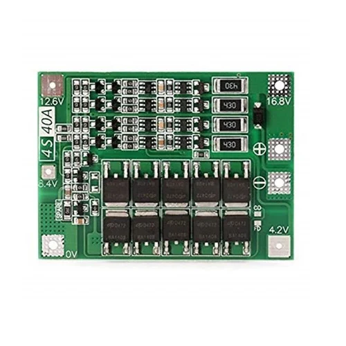 4S 18650 Li-ion BMS Protection Board 40A Balanced Version 16.8V