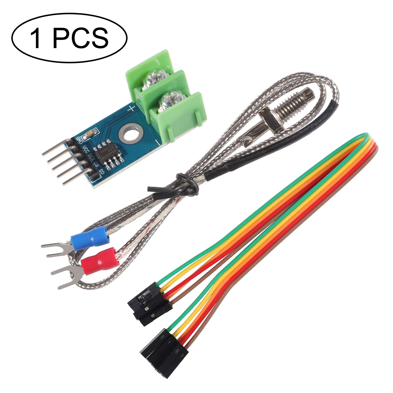 MAX6675 Module + K Type Thermocouple Sensor (Arduino Compatiable) MAX6675 Module + K Type Thermocouple Sensor (Arduino Compatiable)